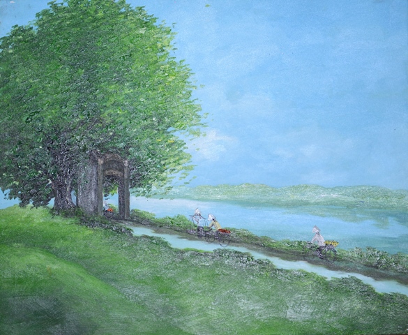 Tranh Sơn Dầu Đường Làng